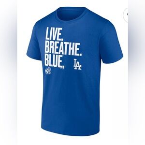 Fanatics Los Angeles Dodgers World Series Royal Blue T-shirt Men’s Size XL NWOT
